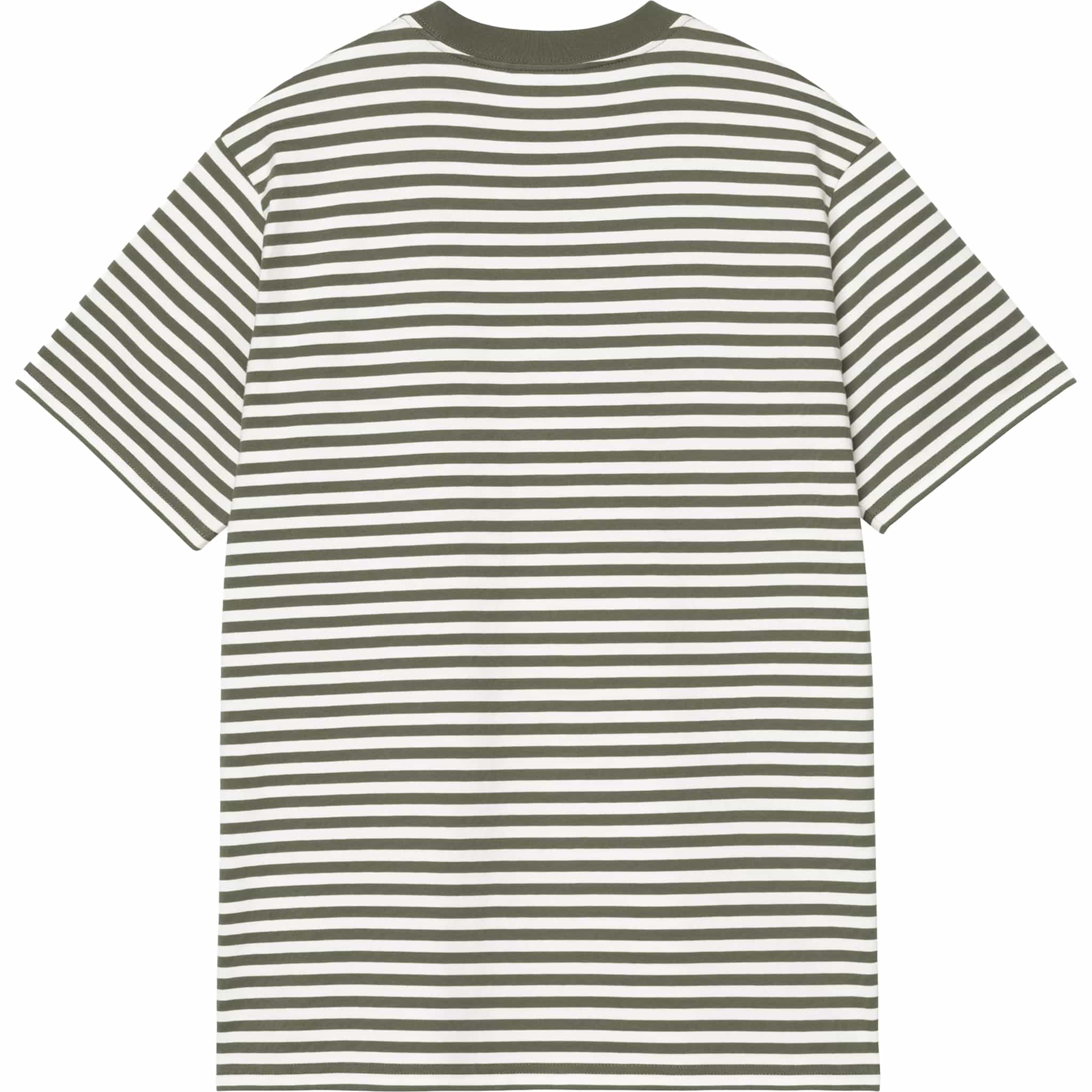 Carhartt WIP Ezra Pocket T-Shirt Ezra Stripe Leaf Wax T Shirt