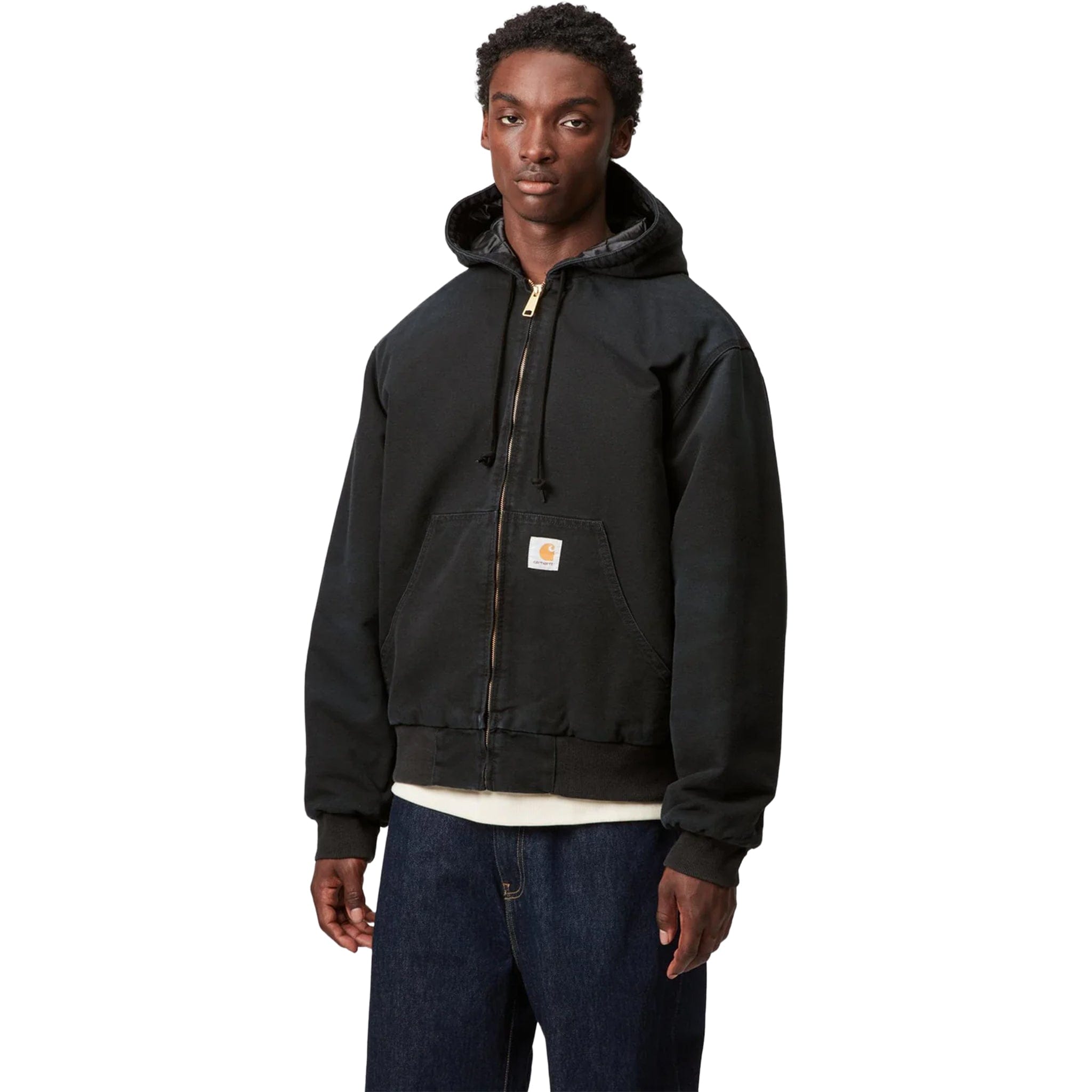 Carhartt WIP OG Active Jacket Black Stone Washed Casual Jackets