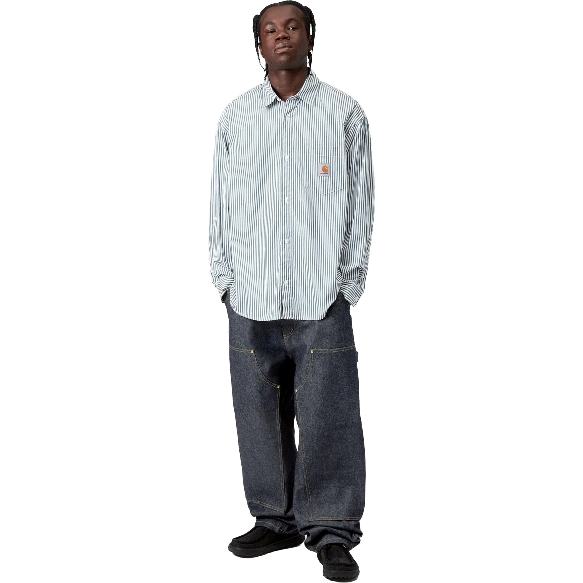 Carhartt WIP OG Double Knee Pant Bradenton Denim Blue - Sanction