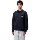 Carhartt WIP Polo Sweatshirt Deep Night Sweatshirts