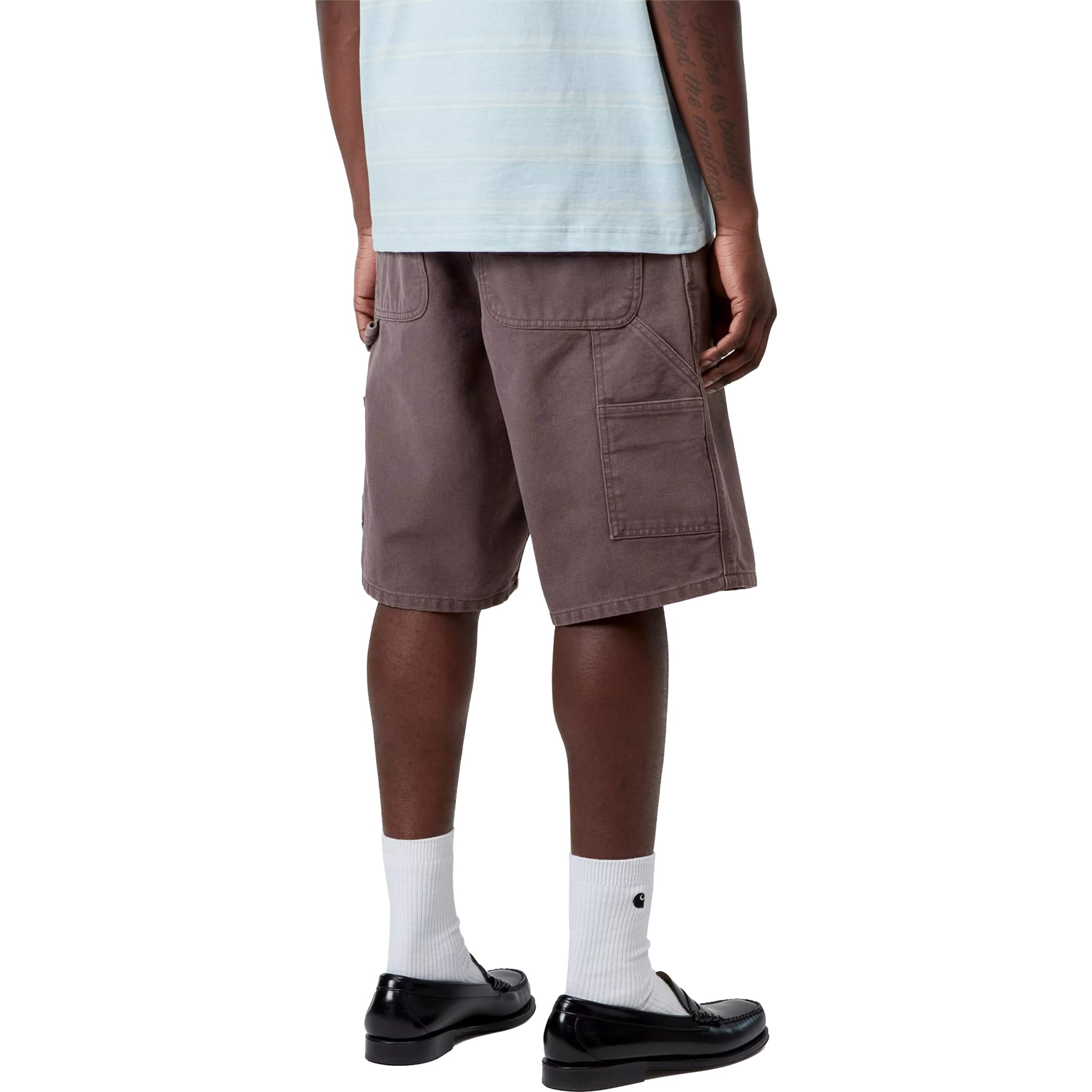 Carhartt WIP Single Knee Short Shale Stone Canvas Shorts