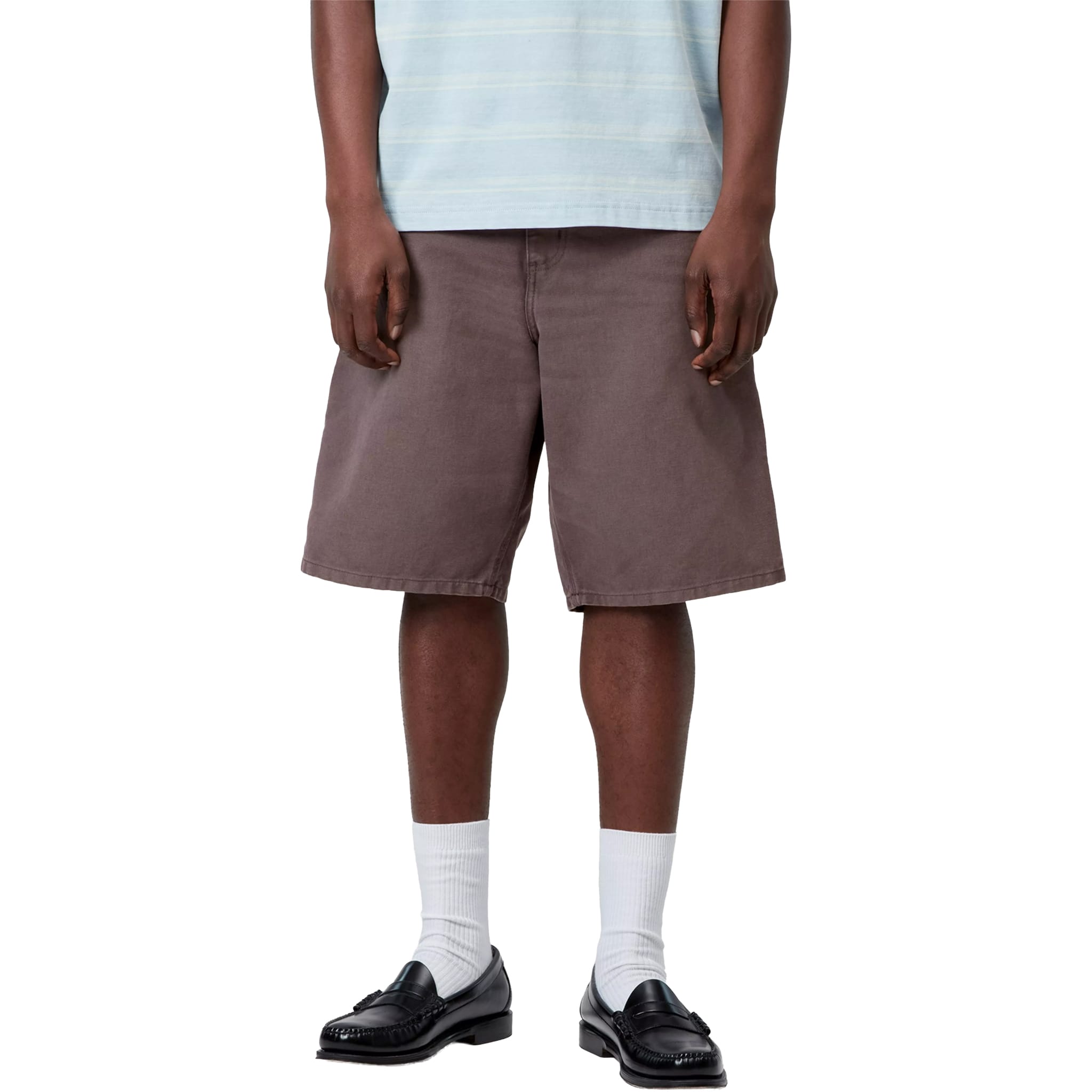 Carhartt WIP Single Knee Short Shale Stone Canvas Shorts