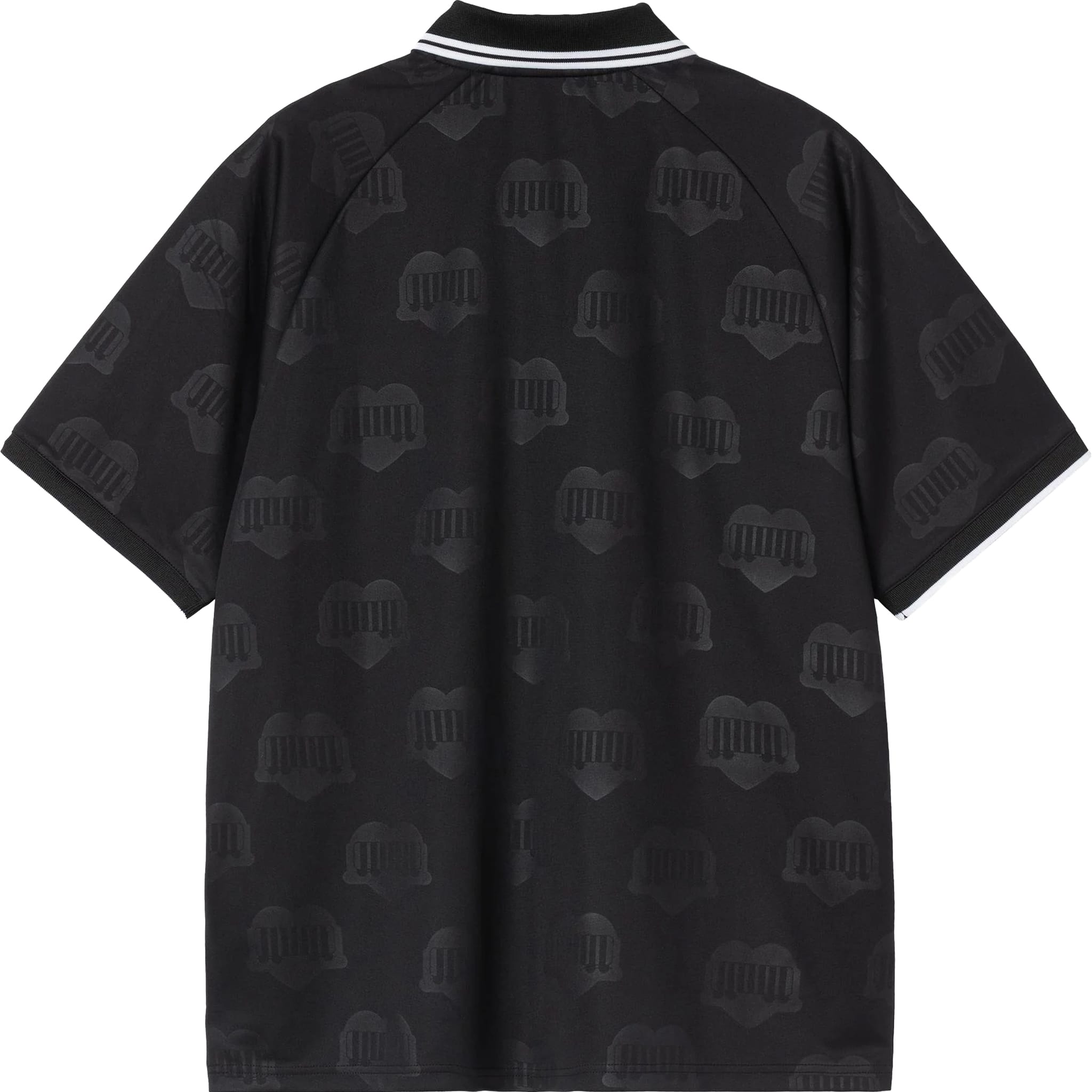 Carhartt WIP Terrace Football Shirt Heart Train Jacquard Black T Shirt