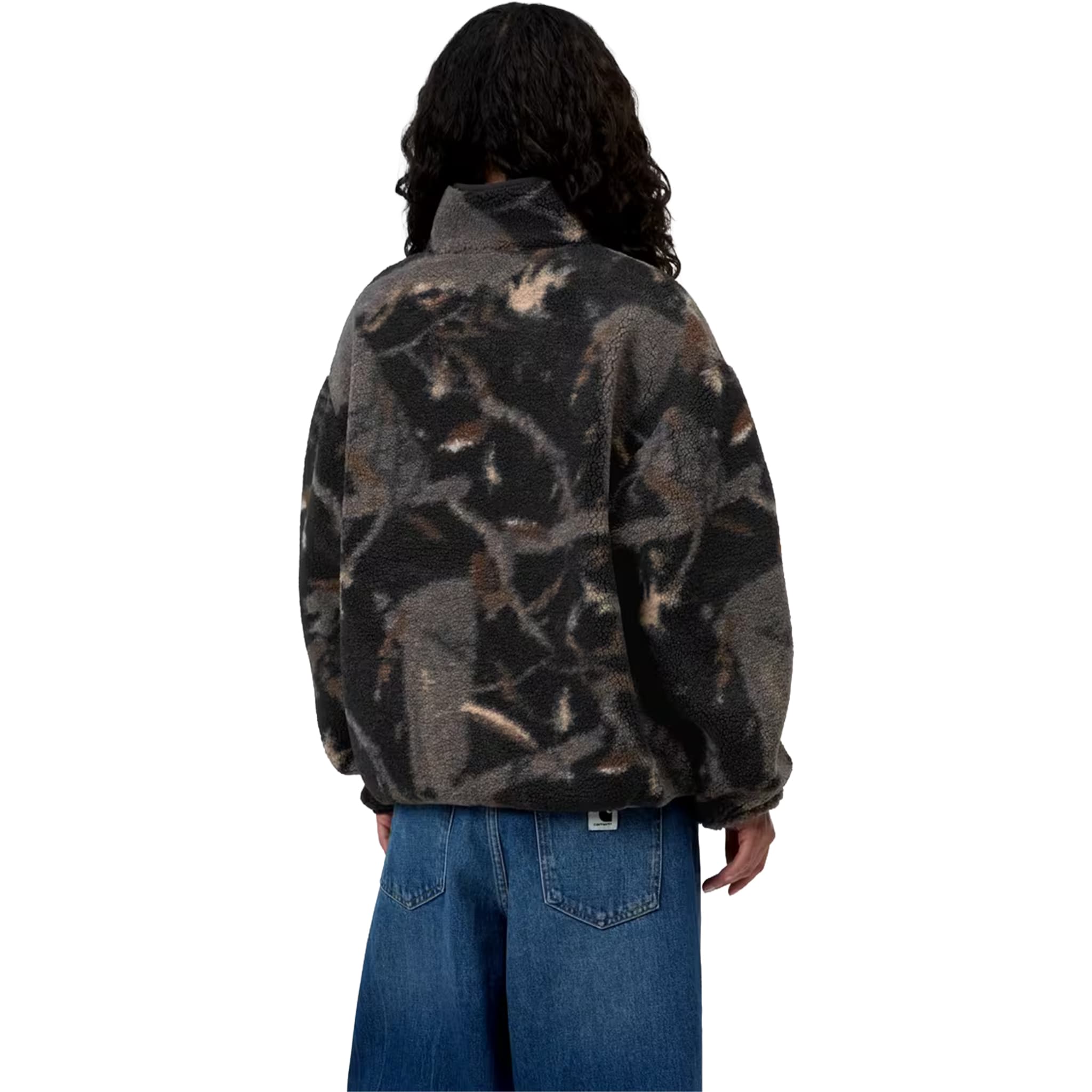 Carhartt WIP Women's Elliot High Neck Liner Camo Feather Tree Black Womens Thermal