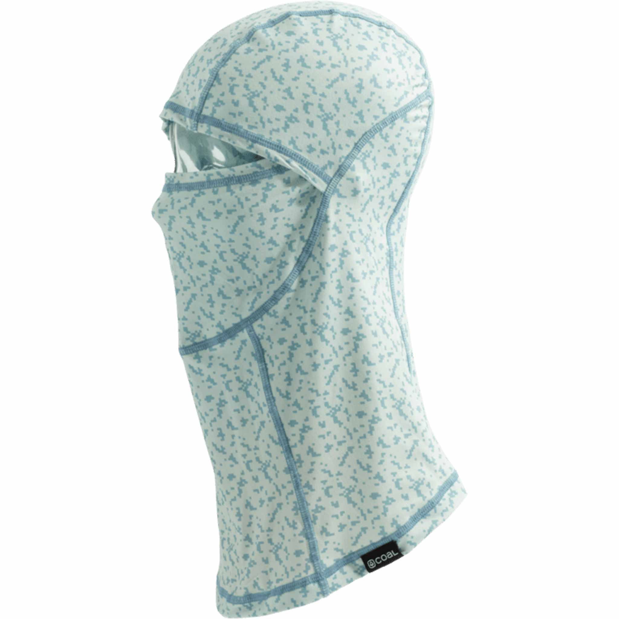 Coal Explorer Clava Shale Blue Grid Camo Facemask