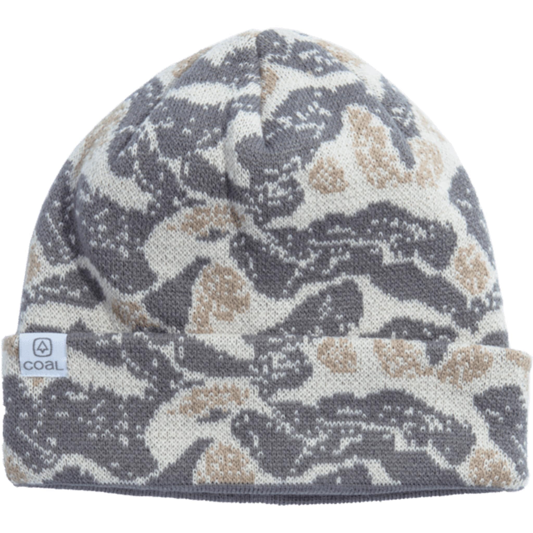 Coal Fjord Beanie Grey Abstract Camo Beanie