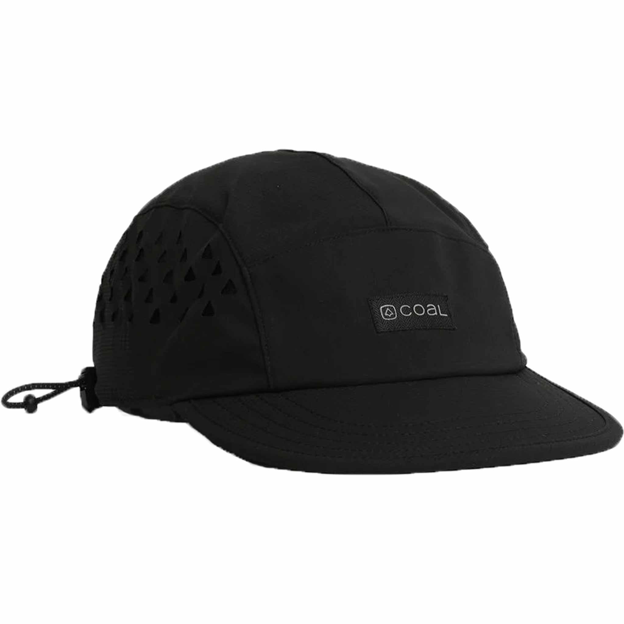 Coal Provo UPF Tech 5 Panel Cap Black Hats