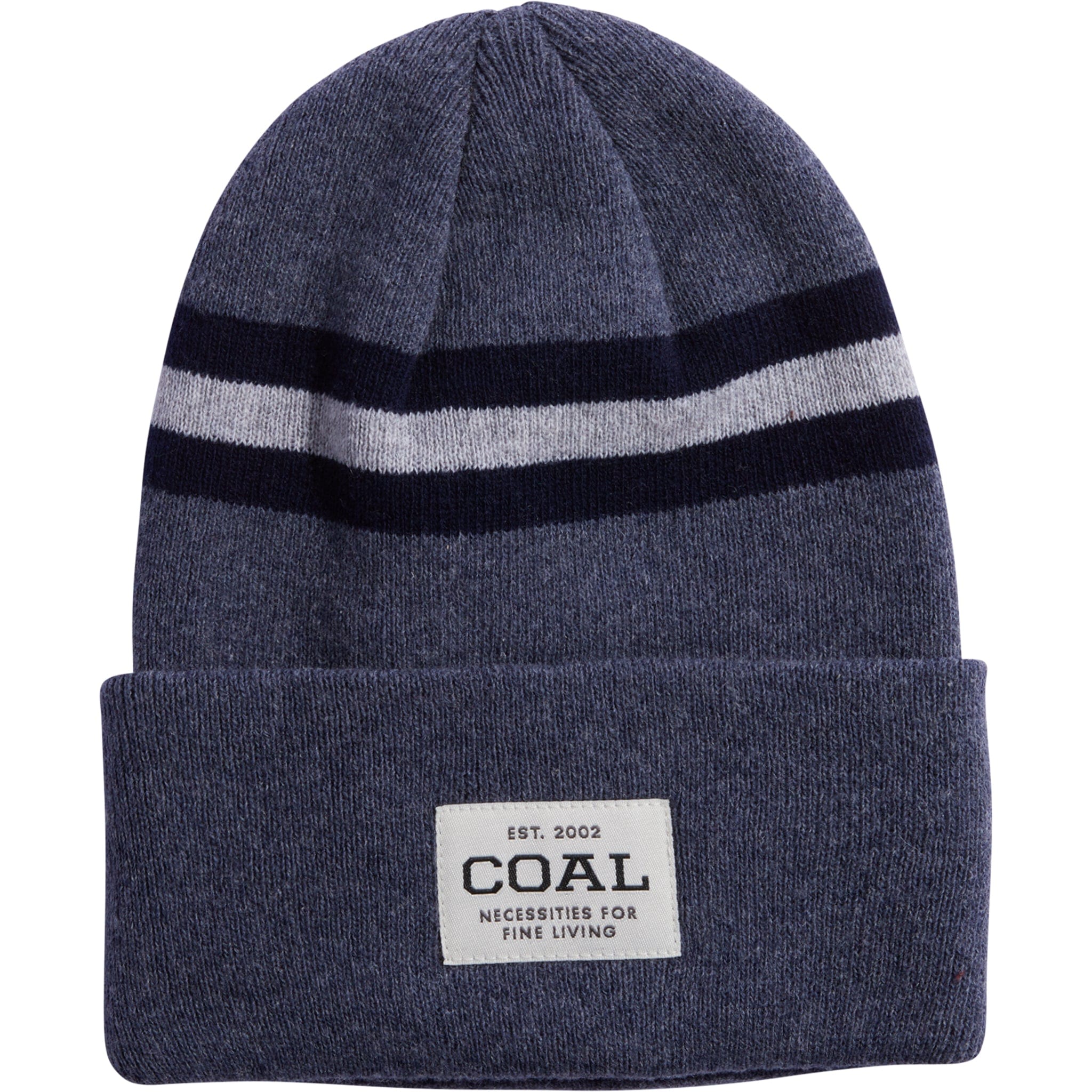 Coal The Recycled Uniform Heather Navy Stripe Beanie