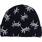 Corduroy Barb Beanie Black Beanie