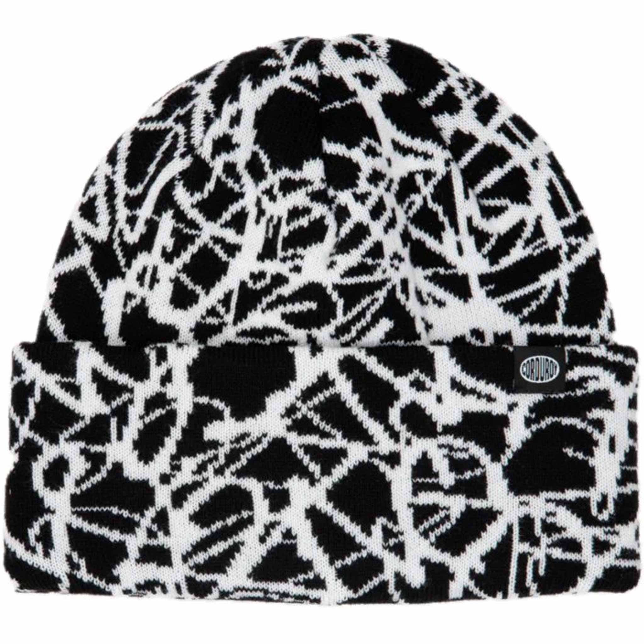 Corduroy Deadlung Beanie Black Beanie