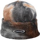 Corduroy Fleece Beanie Brown Beanie