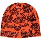 Corduroy FOS Skully Beanie Orange Beanie