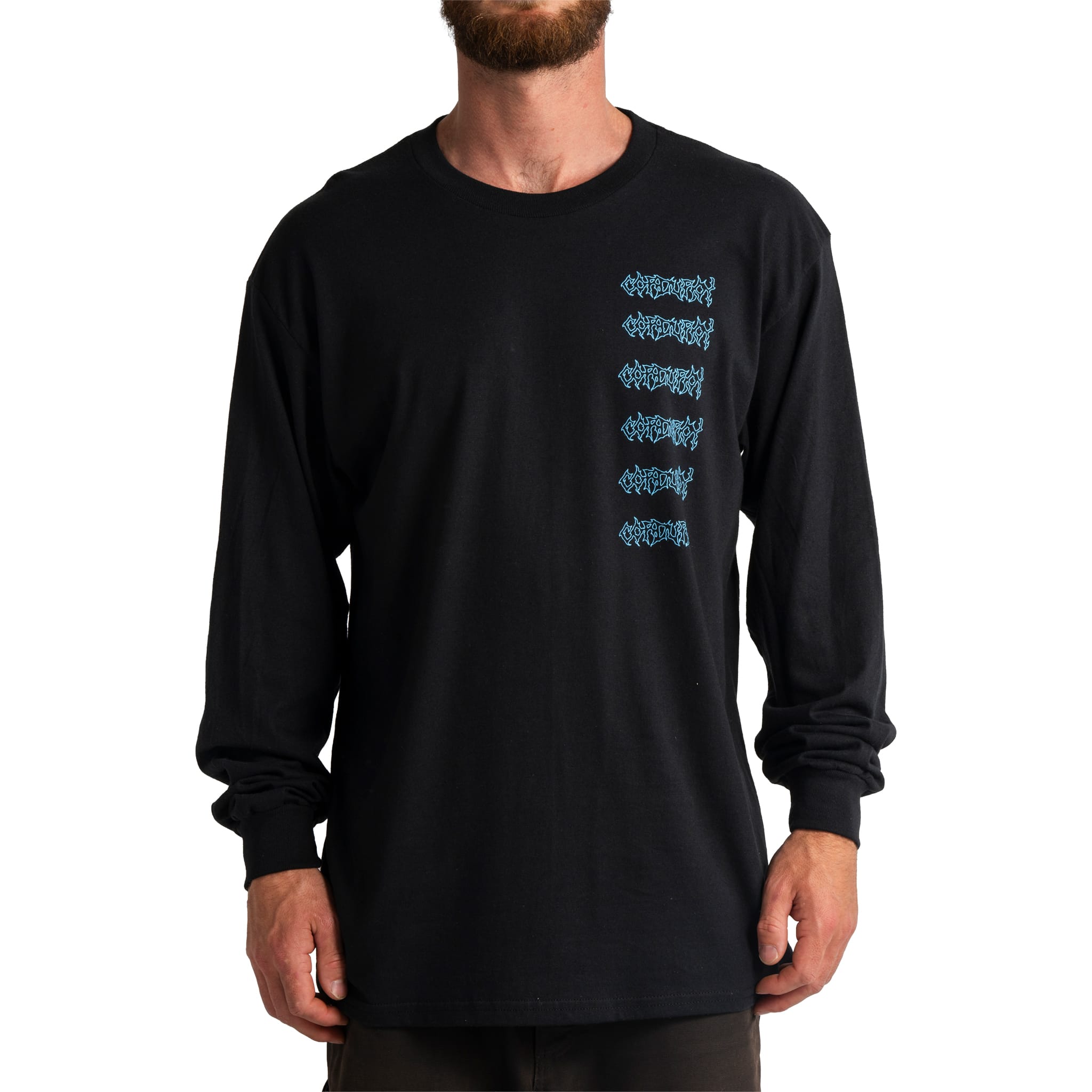 Corduroy Hostile LS T-Shirt Black T Shirt
