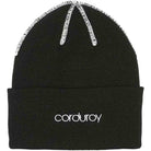 Corduroy Inside Out Beanie Black Beanie