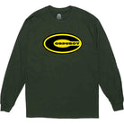 Corduroy Oval Long Sleeve Tee Green T Shirt