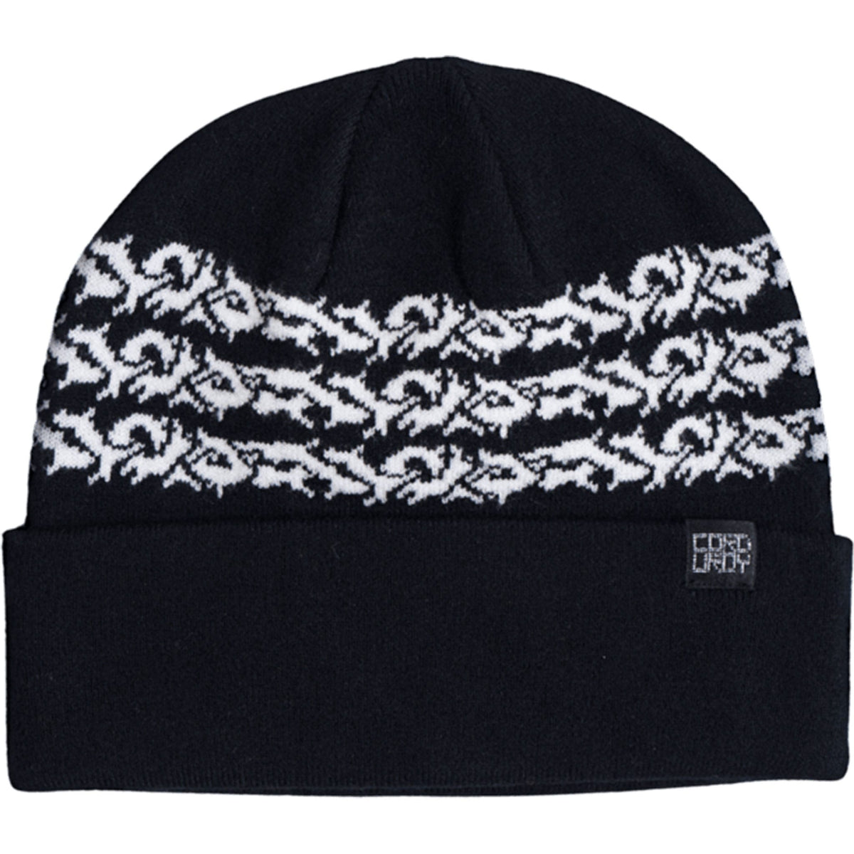 Corduroy Prickly Beanie Black Beanie