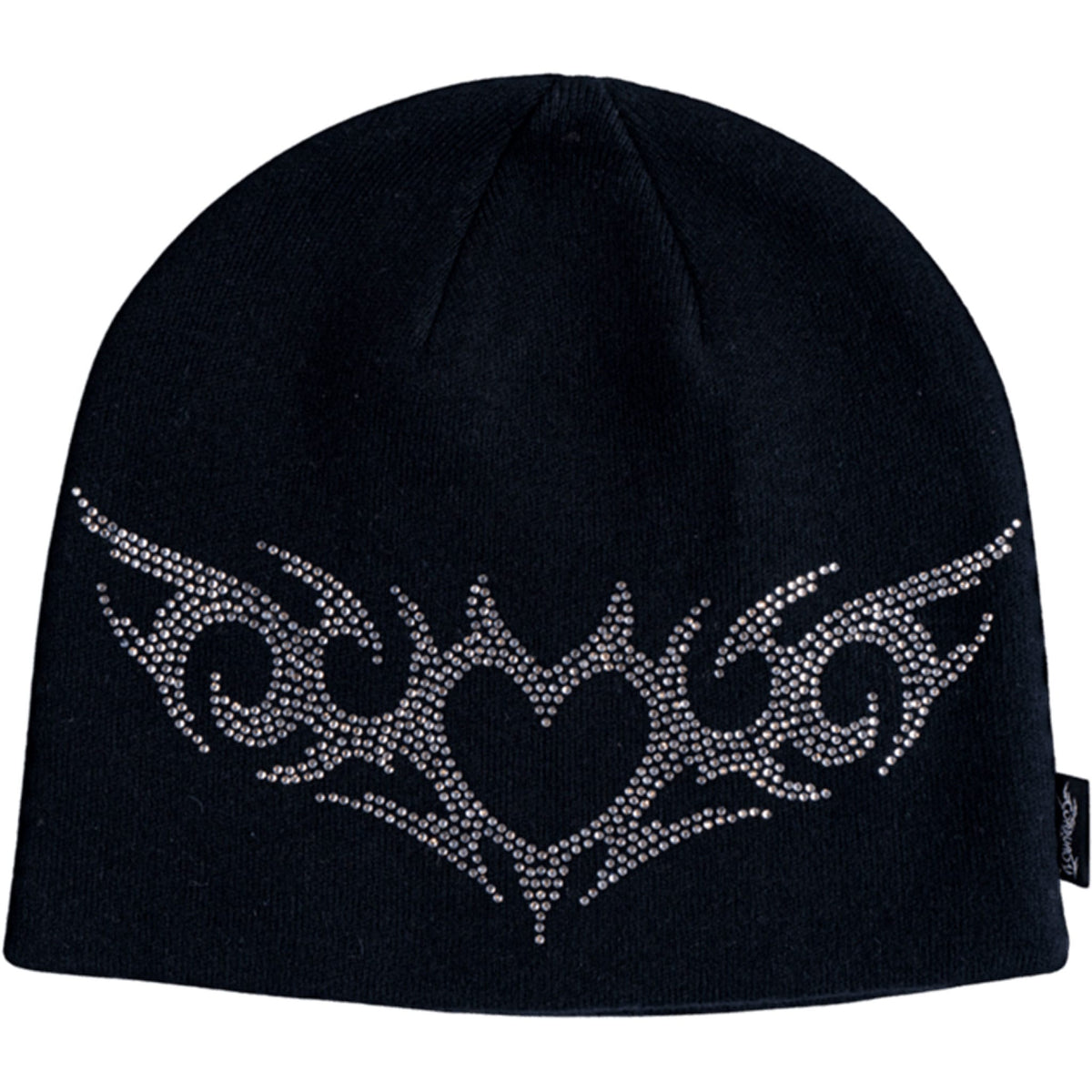 Corduroy Shine On Skully Beanie Black Beanie