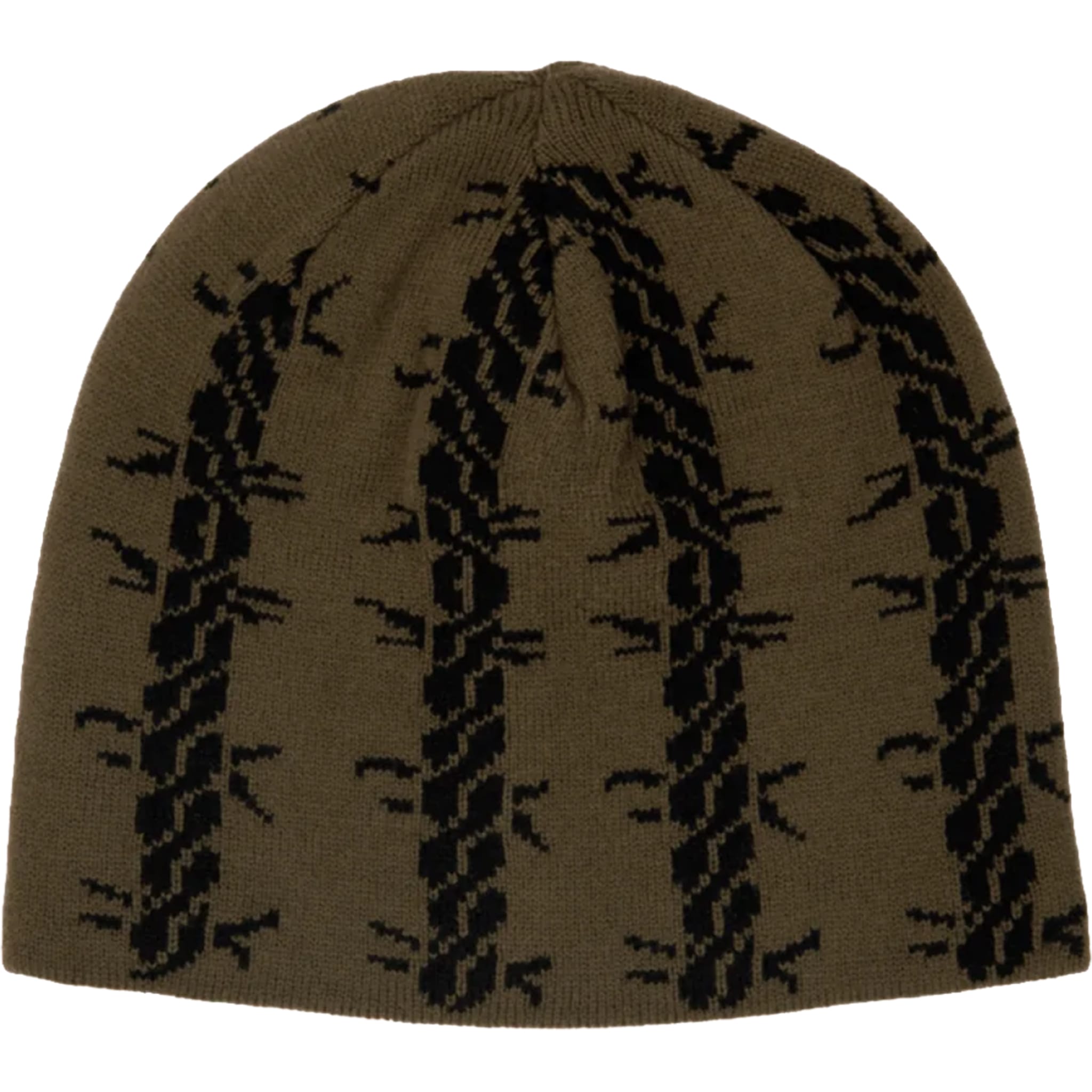 Corduroy Tribalwire Reversible Beanie Black Green Beanie