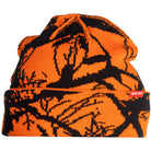 Corduroy Twig Camo Beanie Safety Orange Beanie