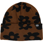 Corduroy Wildflower Beanie Light Brown Beanie
