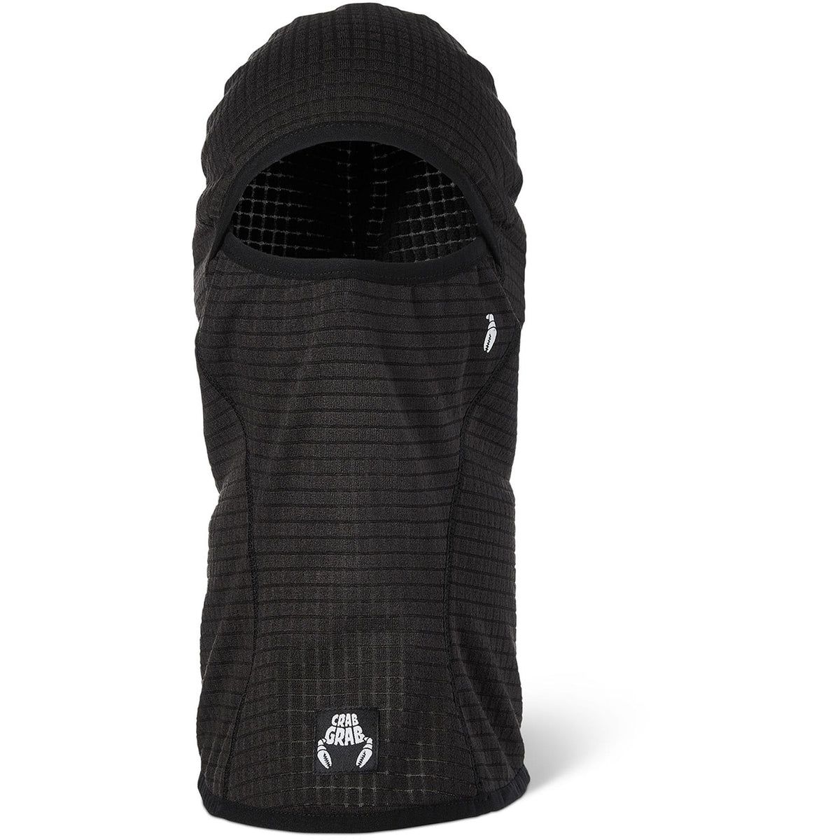 Crab Grab Clawva Waffle Fleece Black Facemask