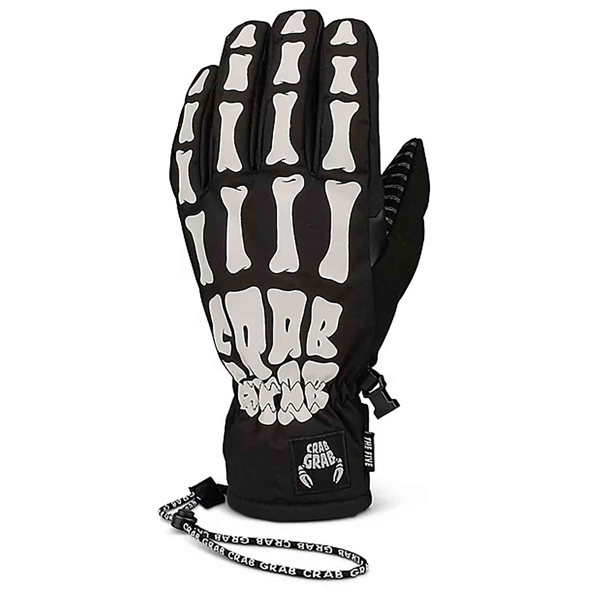 Crab Grab Five Glove Bone Gloves & Mitts