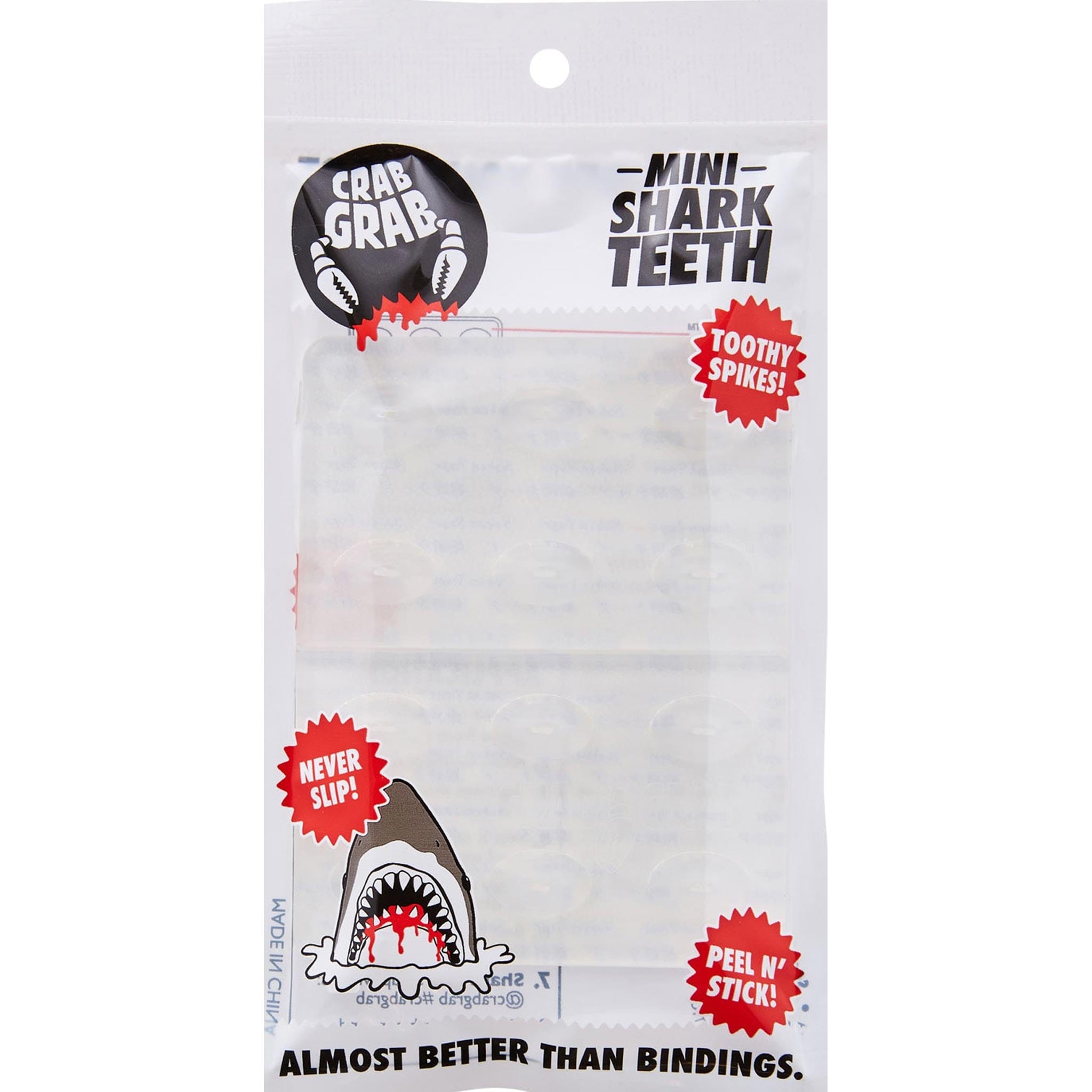 Crab Grab Mini Shark Teeth Clear 2025 Accessories