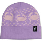 Crab Grab Nordicrab Beanie Pastel Purple and Pink Beanie