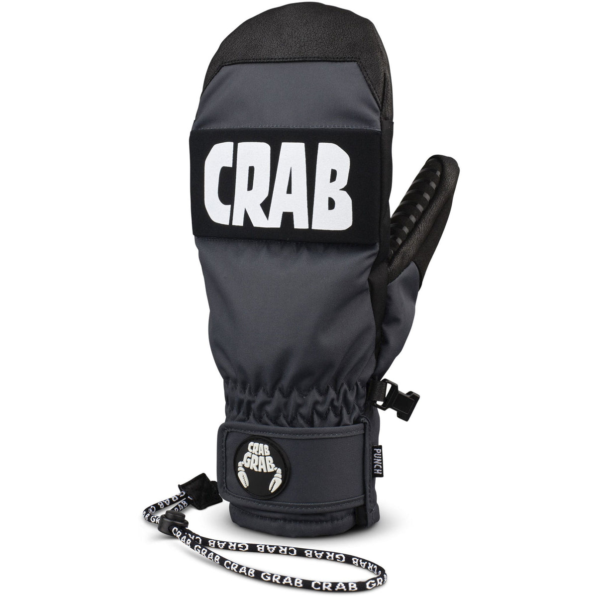Crab Grab Punch Mitt Washed Black Gloves & Mitts