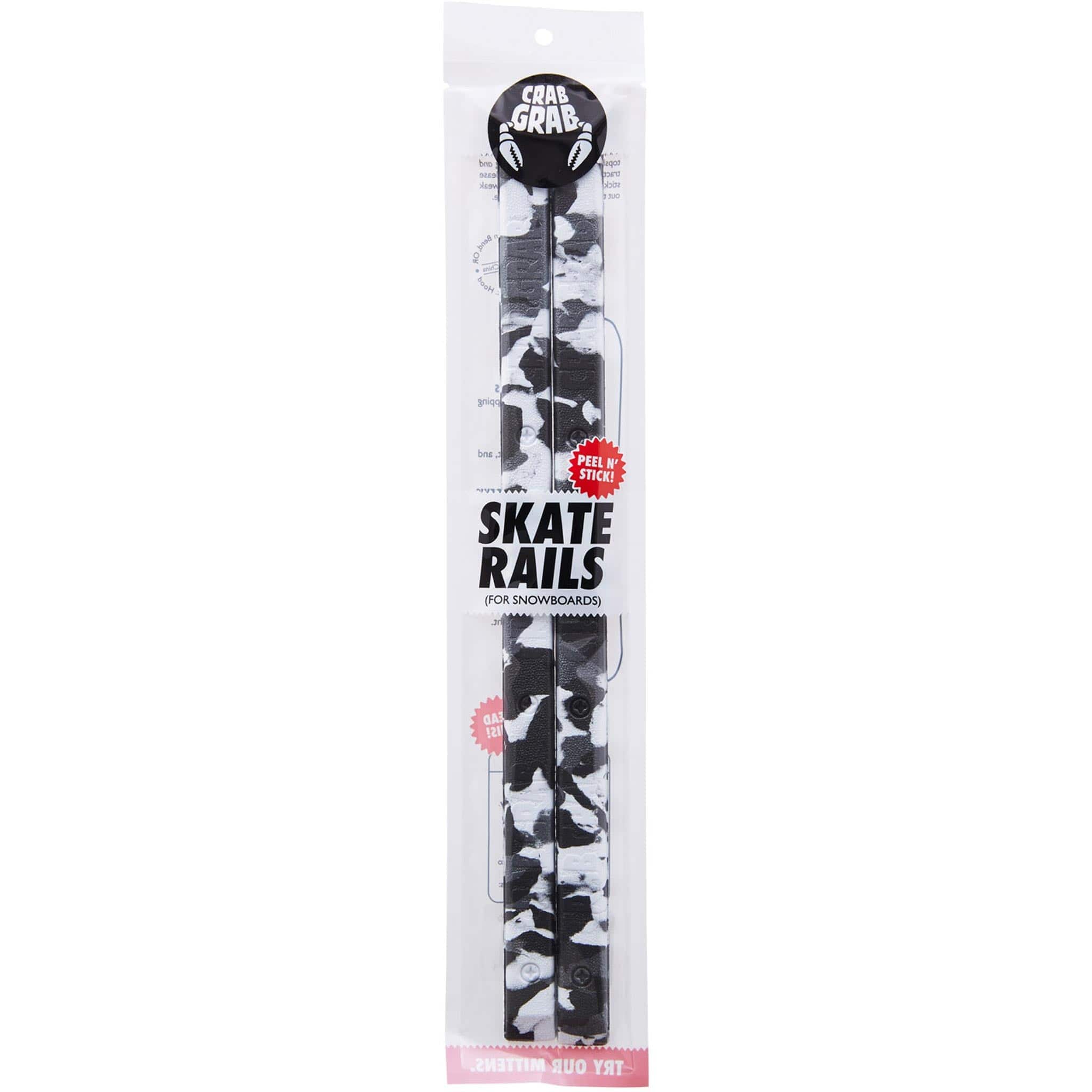 Crab Grab Skate Rails Black White Swirl 2025 Accessories