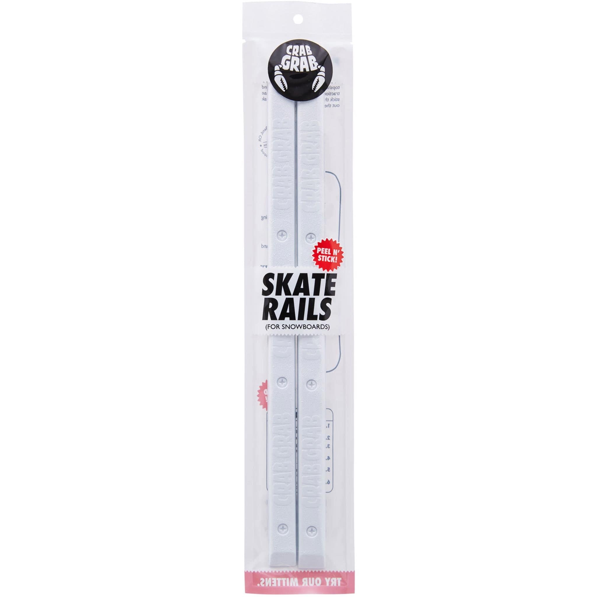 Crab Grab Skate Rails White 2025 Accessories