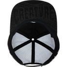 Creature Bonehead Flame Wash Trucker Hat Greasy Black Hats