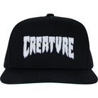 Creature Mono Logo Snapback Hat Black Hats
