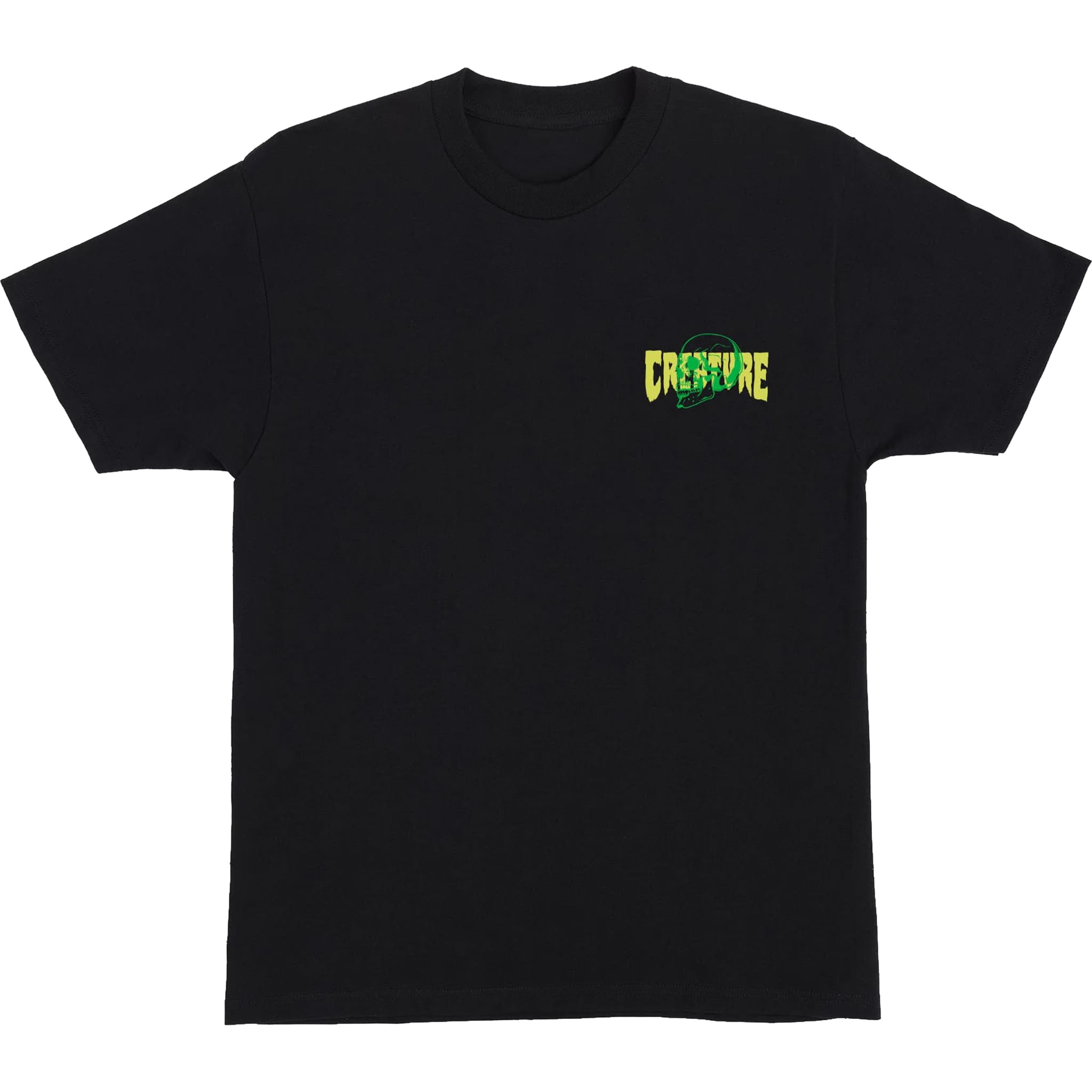 Creature Spiral Skull T-Shirt Black T Shirt