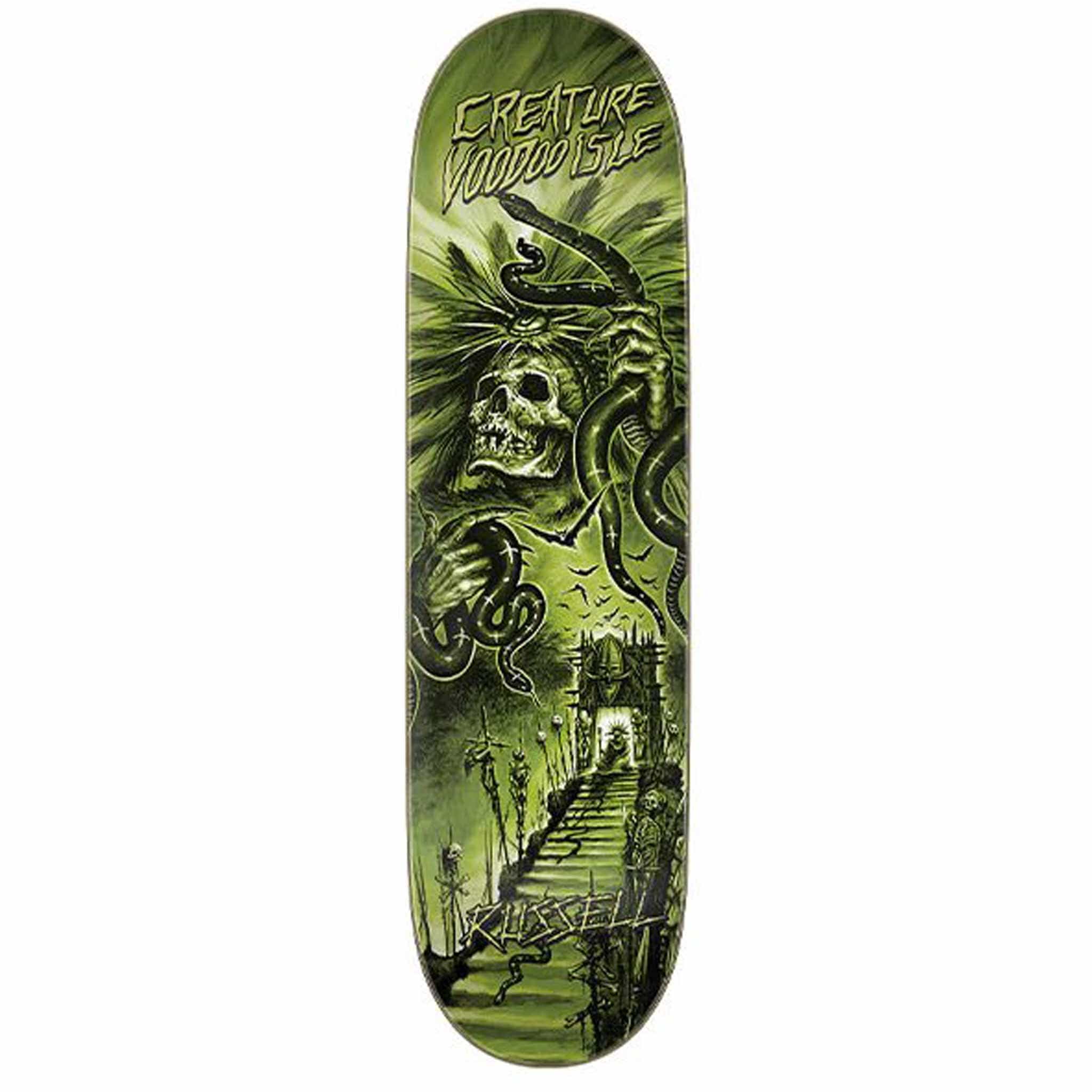 Creature VX Everslick Russell Voodoo Isle 2 8.53" Skateboard Deck Skateboard