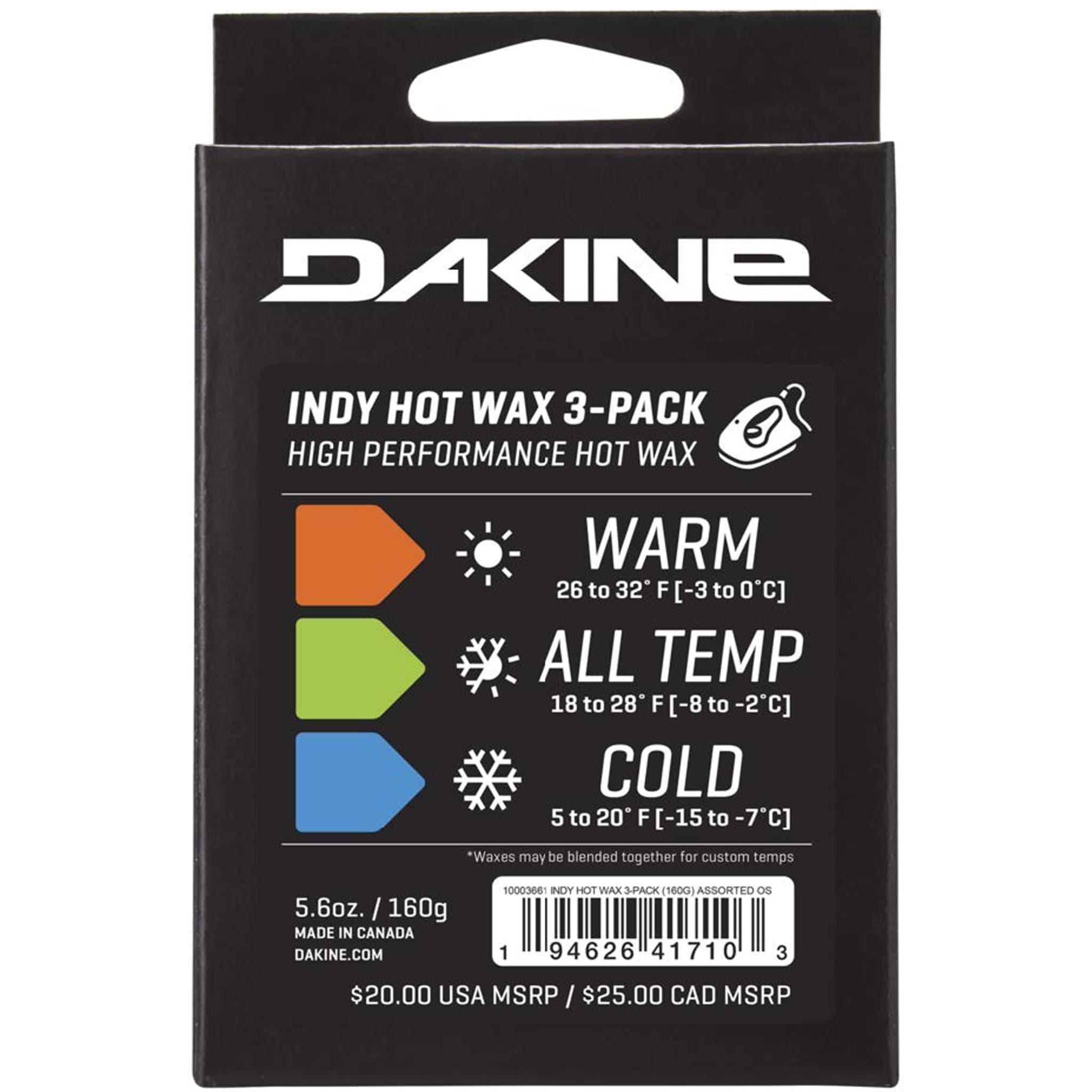 Dakine Indy Hot Wax 3pk 160g Ski & Snowboard Wax