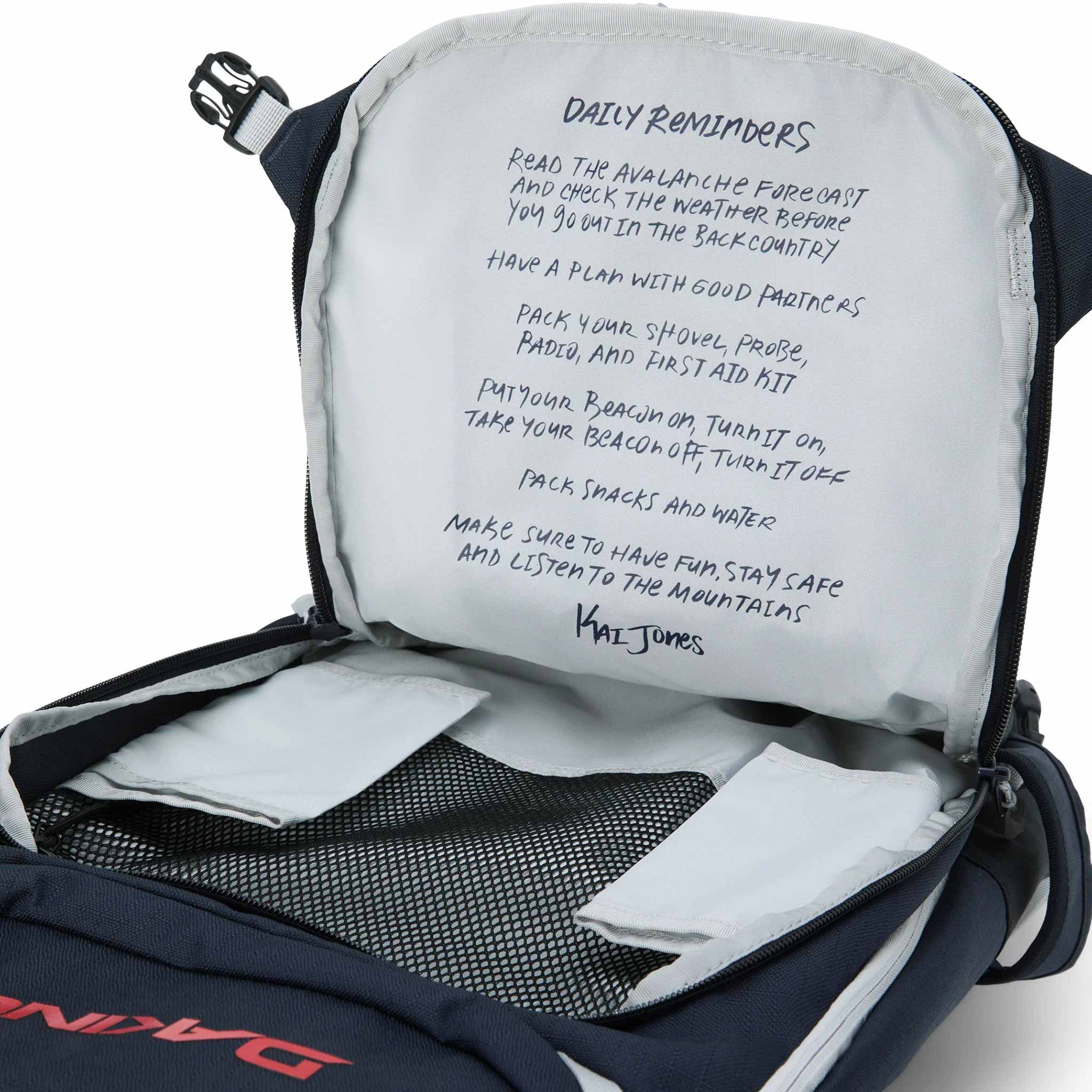 Dakine Team Heli Pro Backpack 20L Kai Jones Night Sky Red Backpack