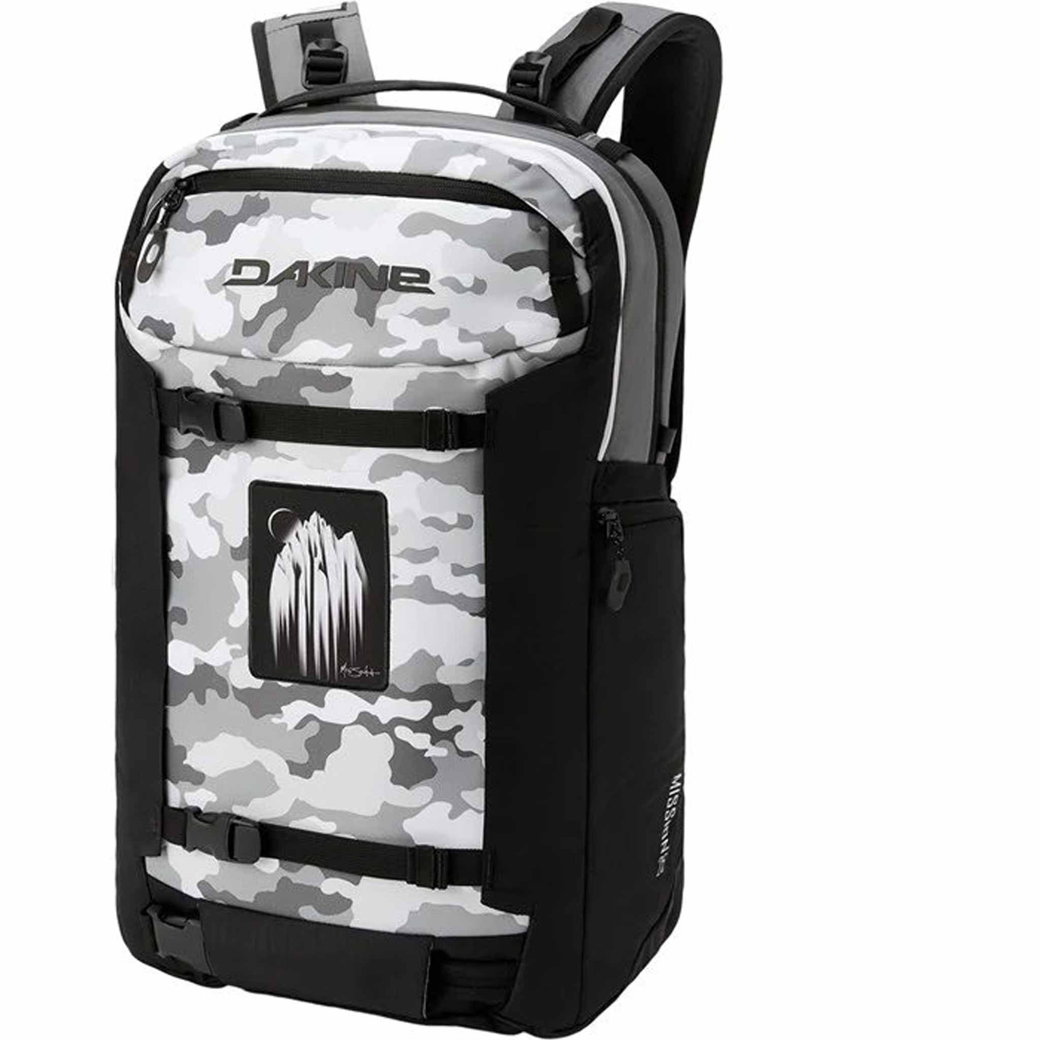 Dakine Team Mission Pro Backpack 25L Karl Fostvedt Snow Camo White Backpack