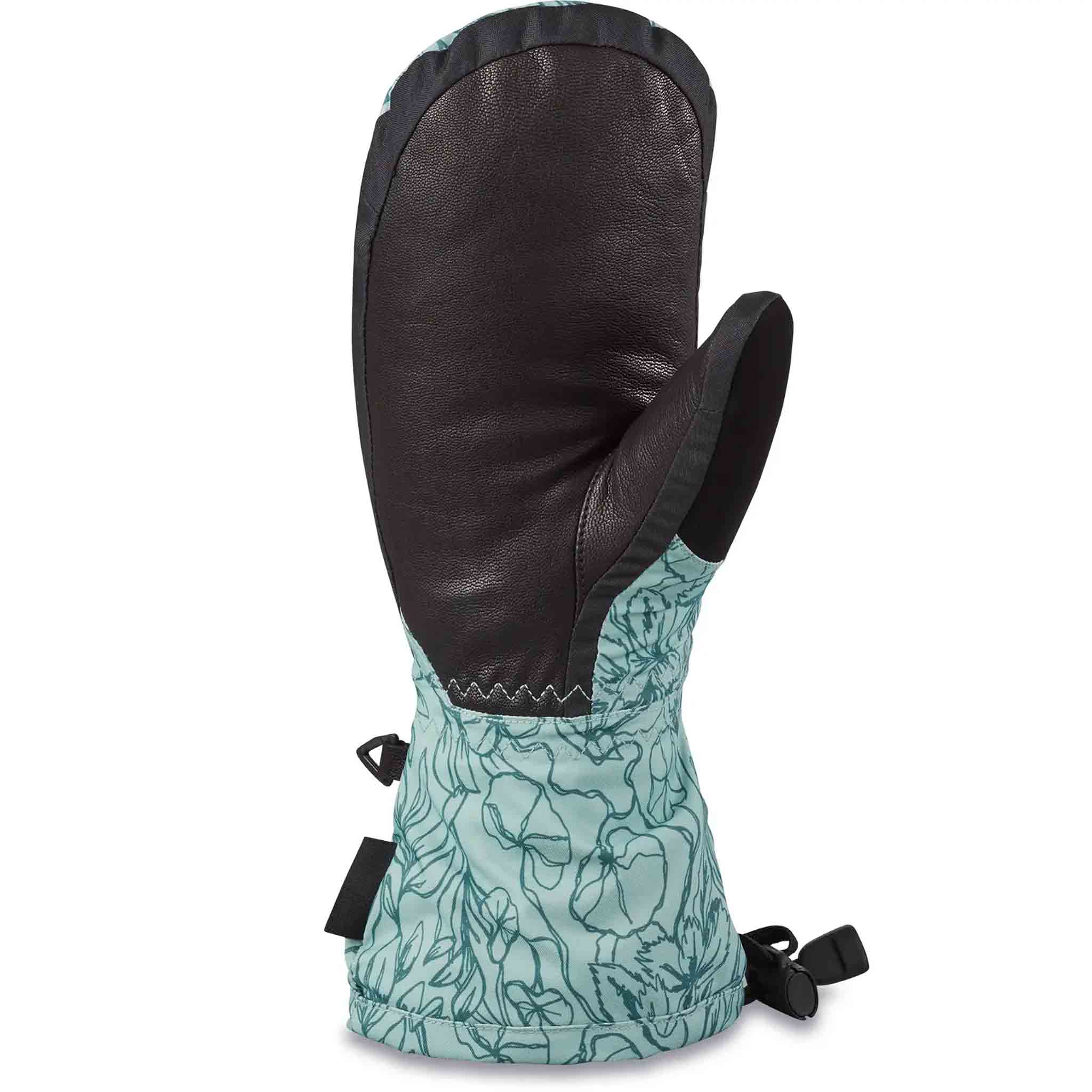 Dakine Women's Leather Camino Mitt Poppy Iceberg Grey Gloves & Mitts