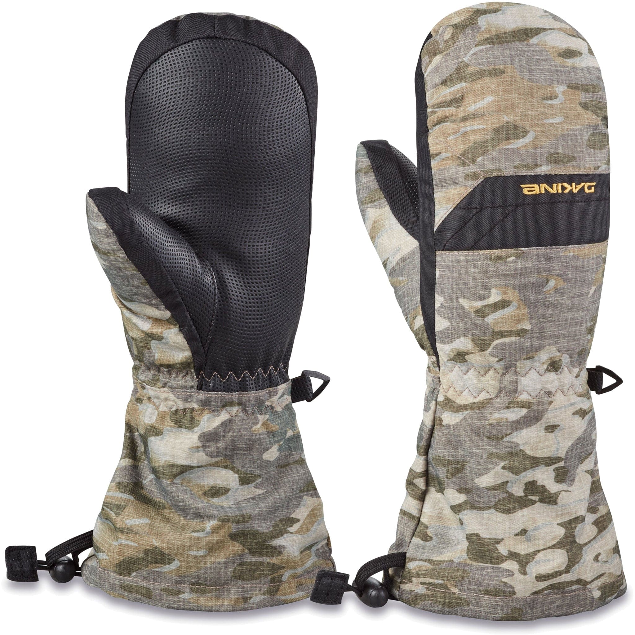 Dakine Youth Yukon Mitt Vintage Camo Yellow Gloves