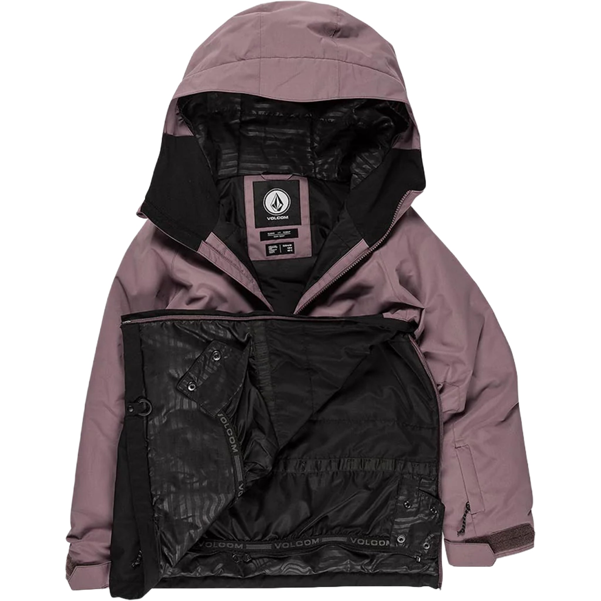 Volcom Youth Daybreak Insulated Pullover Jacket Rosewood 2023