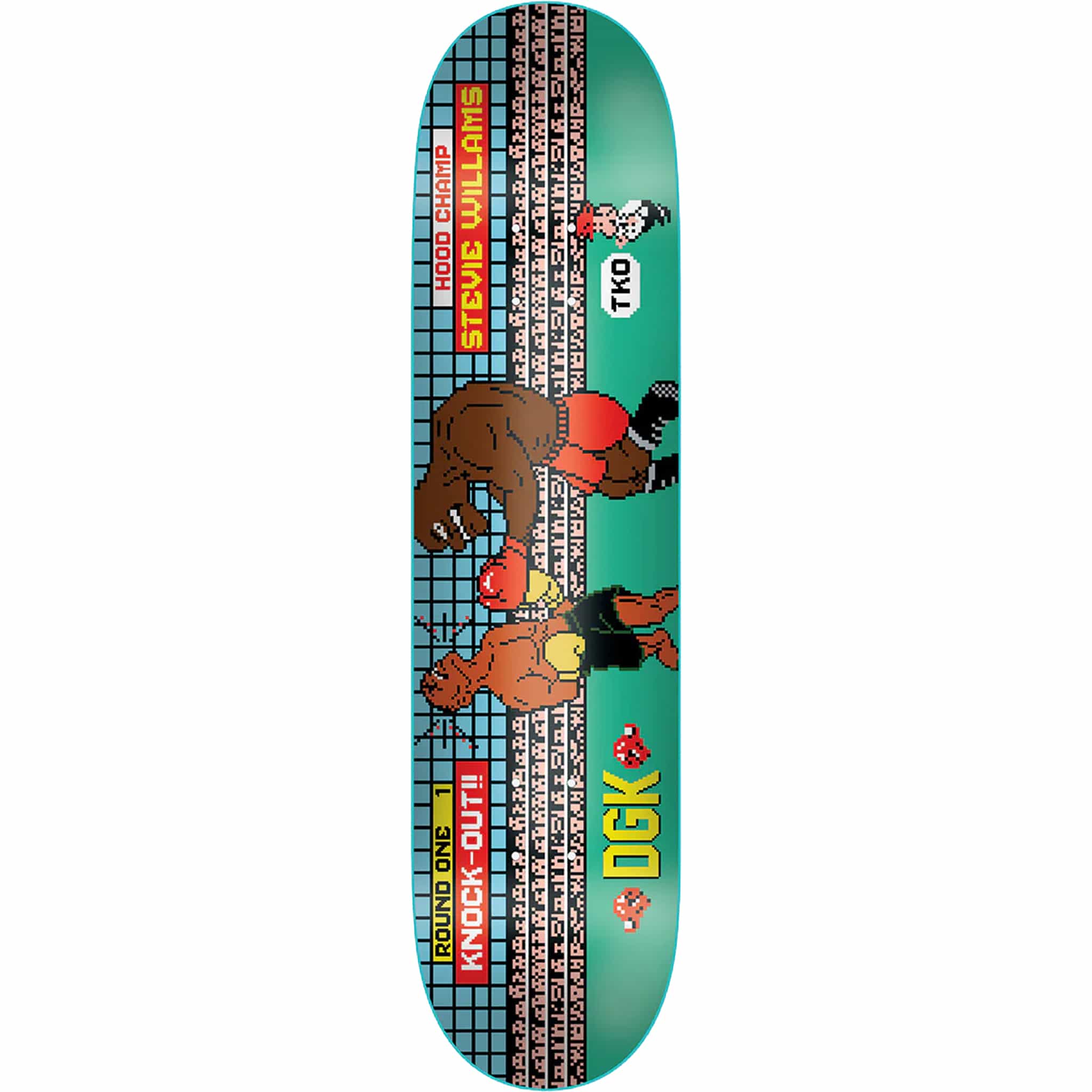 DGK 8-Bit TKO Stevie Skateboard Deck 8.25" Skateboard