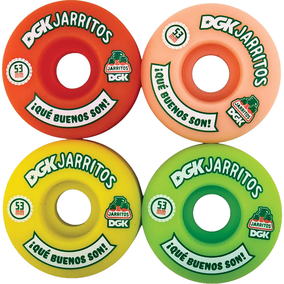 DGK x Jarritos Botella Skateboard Wheels 101d 53mm Skateboard Wheels