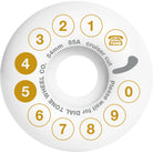 Dial Tone Rotary Cruiser Round Cut Skateboard Wheels 85a 54mm Skateboard Wheels