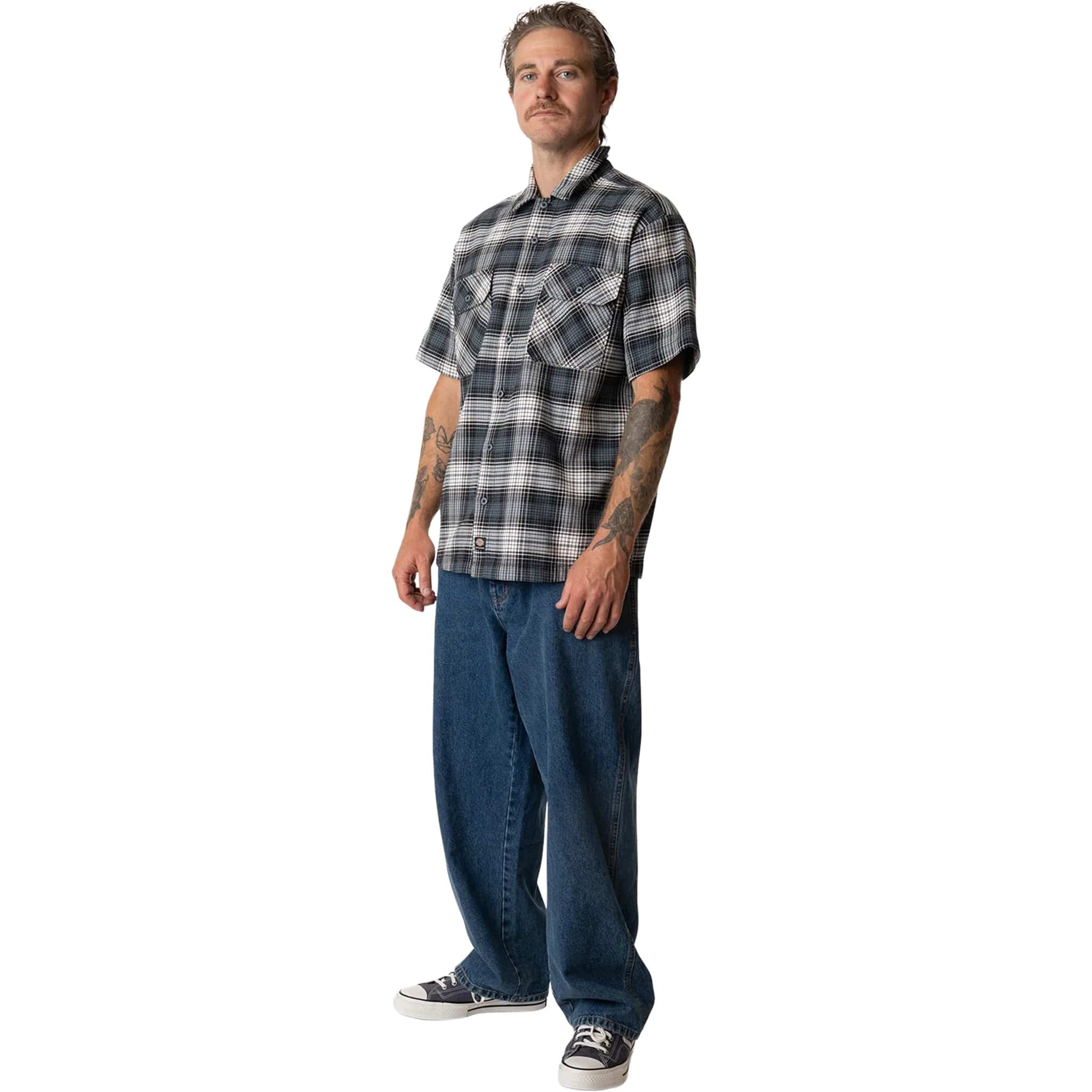 Dickies Mike Anderson Work Shirt Stormy Weather Button Up