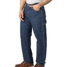 Dickies Relaxed Fit Heavyweight Carpenter Jeans Rinsed Indigo Blue Pants