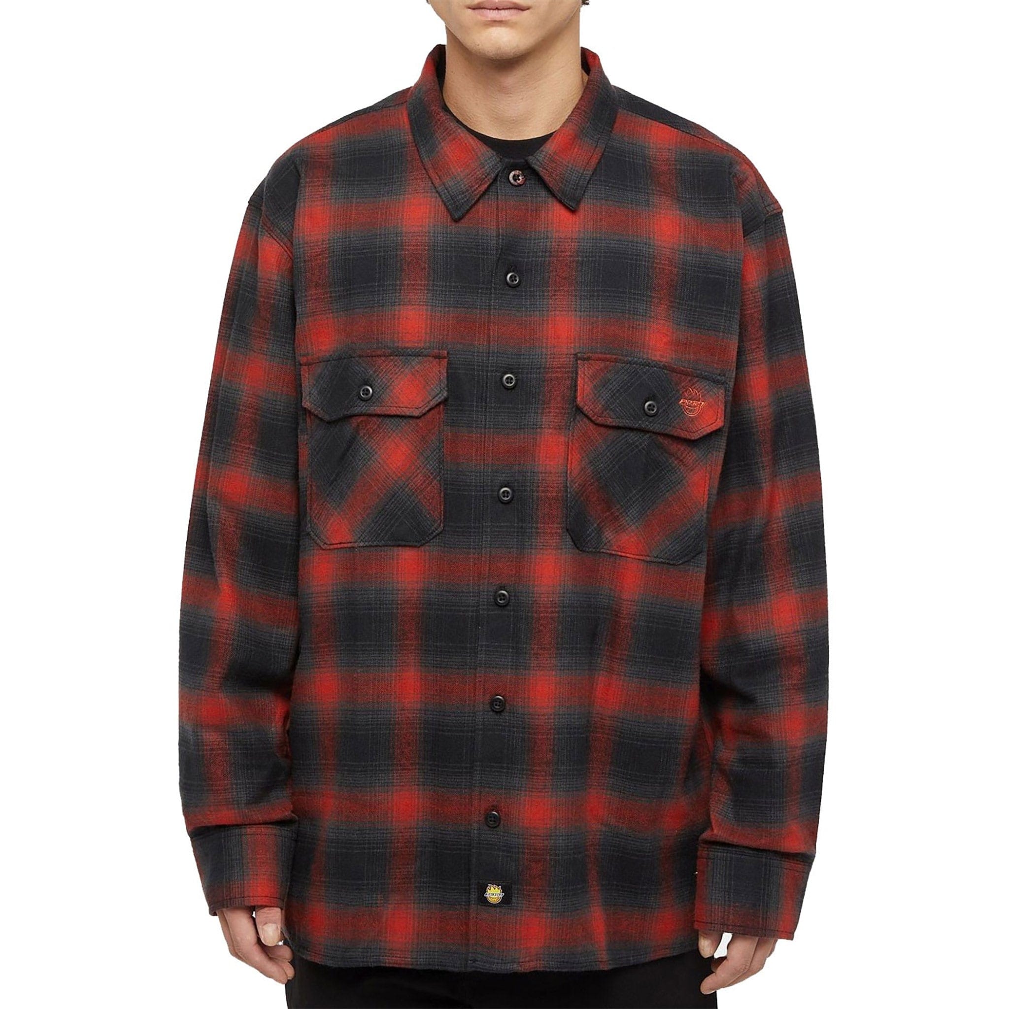 Dickies X Spitfire Flannel Red Casual Jackets