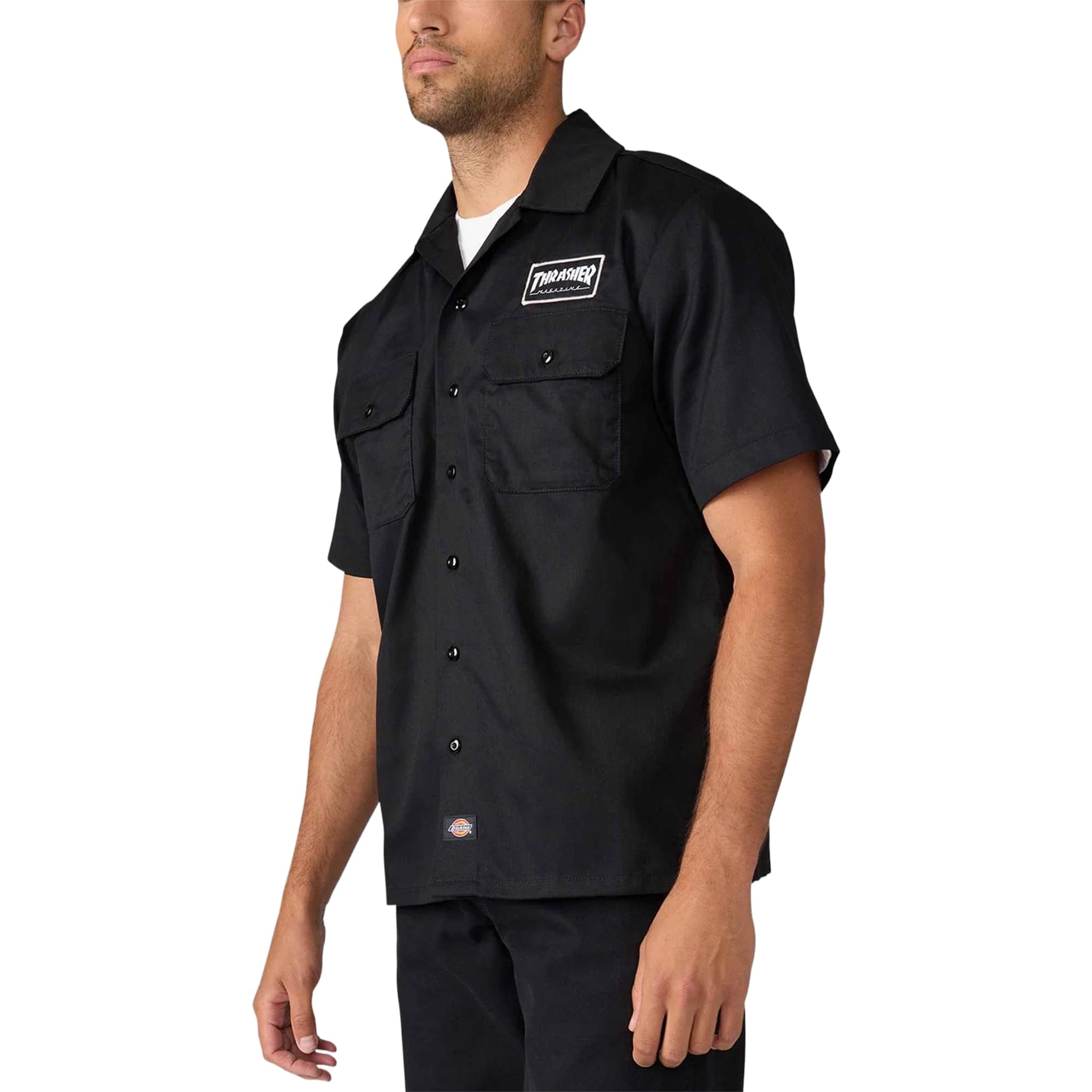 Dickies X Thrasher Work Shirt Black Button Up