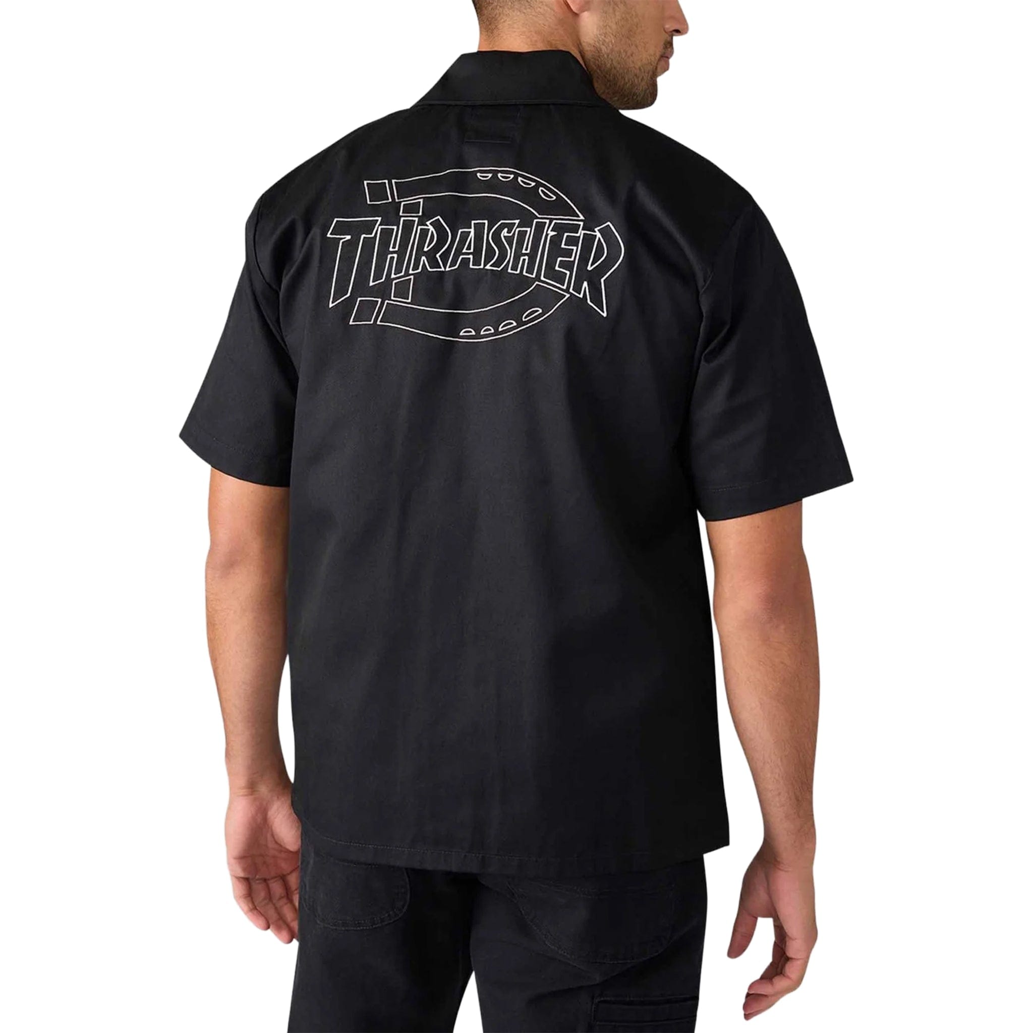 Dickies X Thrasher Work Shirt Black Button Up