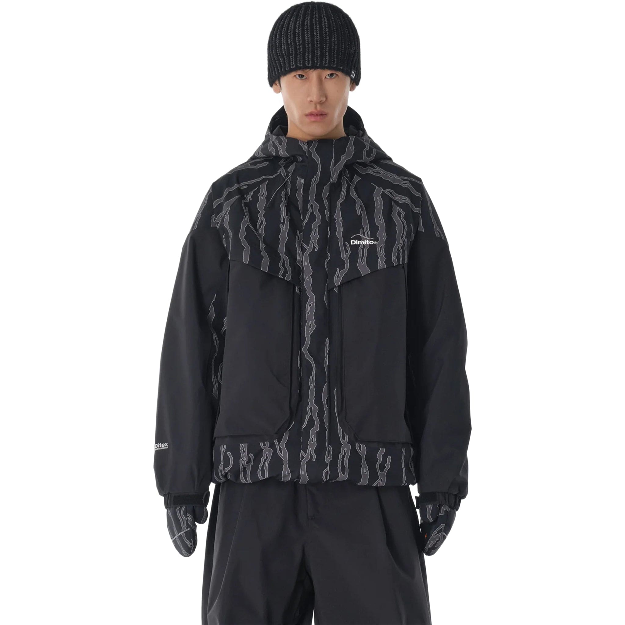 Dimito 25 Astro Jacket Hae MT Black Mens Snowboard Coat